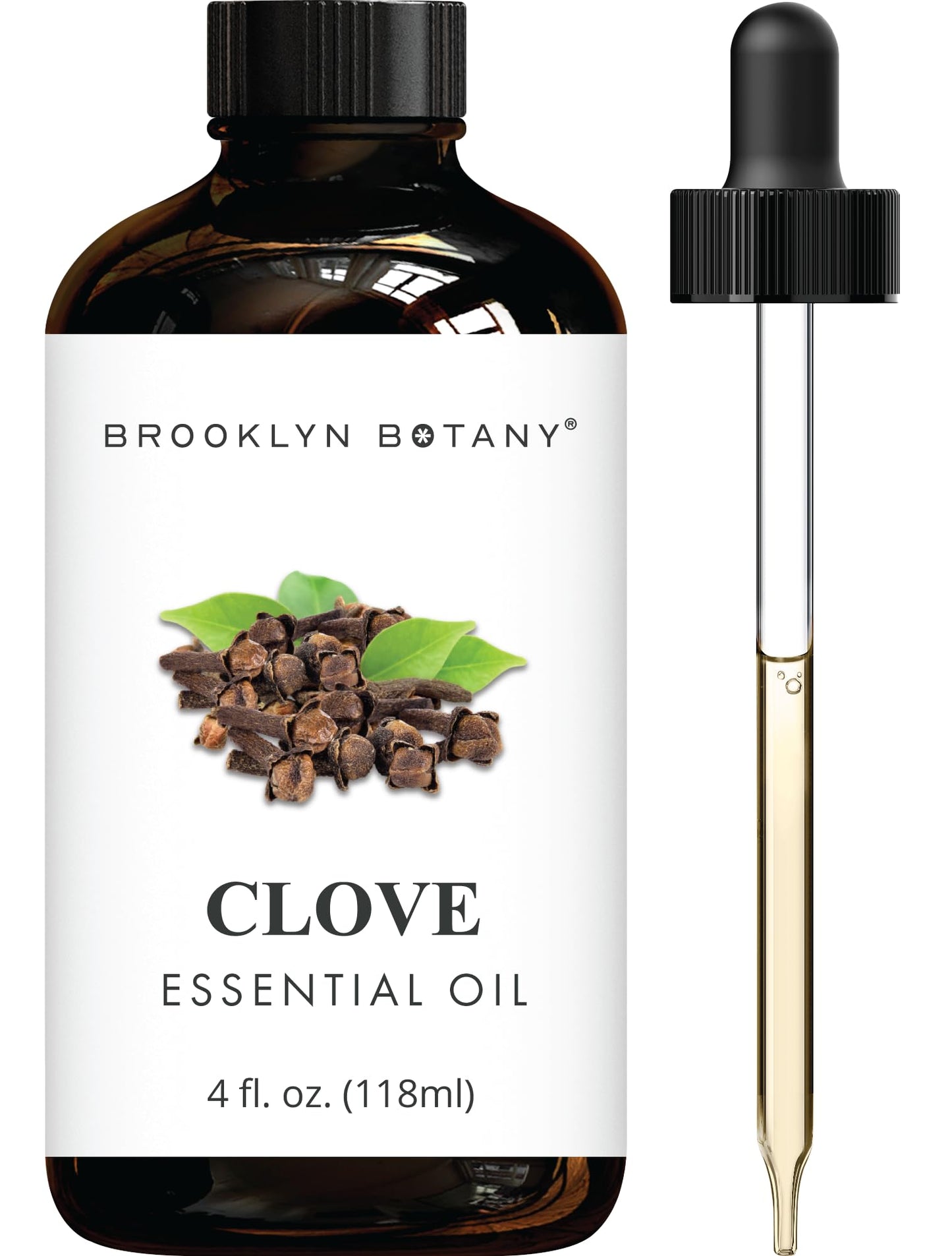 Brooklyn Botany Clove Essential Oil - 100% Pure And Natural - Therapeutic Grade Essential Oil With Dropper - Clove Oil For Aroma