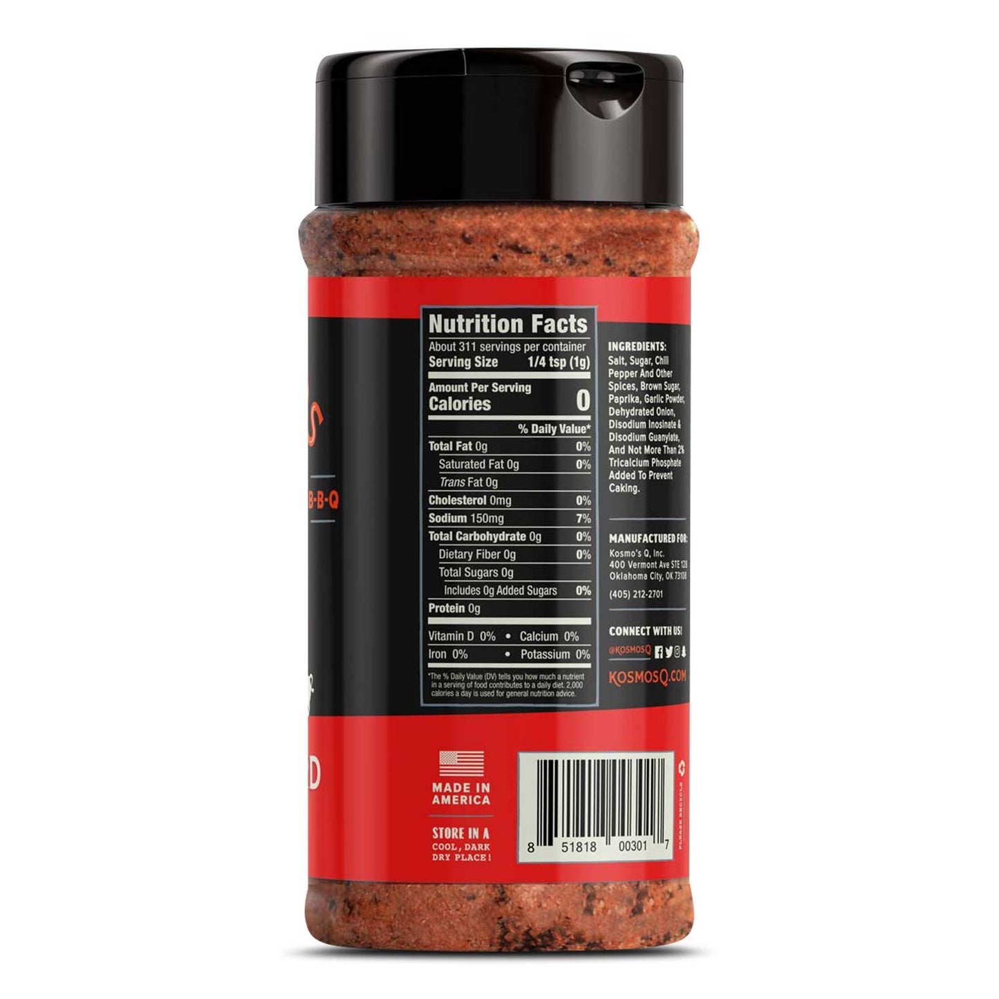 Kosmos Q Dirty Bird Bbq Rub | Savory Blend | Great On Ribs, Chicken, Pork, Steaks & Brisket | Best Barbecue Rub | Meat Seasoning
