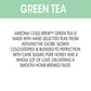 Arizona Cold Brew Green Tea - Premium Cold Brew Iced Tea With Cane Sugar (Pack Of 12)