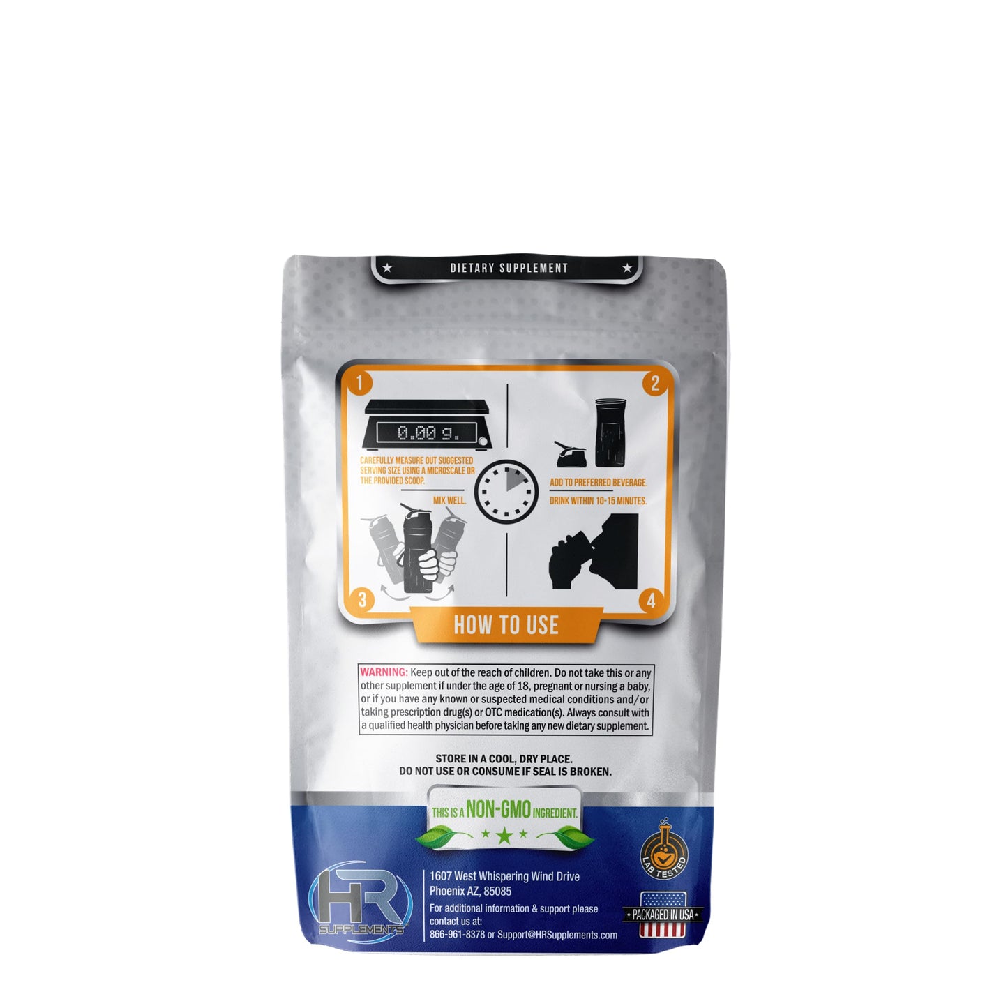 Hard Rhino Sucralose Powder Zero Calorie Sweetener 250 Grams Keto Sugar Substitute