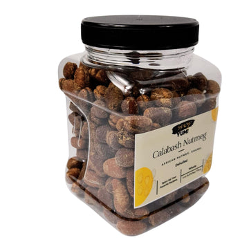 Spicy Yum! African Calabash Nutmeg (Ehuru, Efuru, Awiro) (Whole (Dehulled) - 2 Oz.)