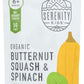 Serenity Kids 6+ Months USDA Organic Veggie Puree Baby Food Pouches | No Sugary Fruits or Added Sugar | Allergen Free | 3.5 Ounce BPA-Free Pouch | Butternut Squash & Spinach | 1 Count