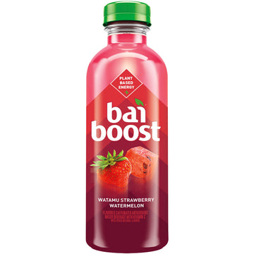 Bai Boost Watamu Strawberry Watermelon Antioxidant Beverage, 18 Fl Oz Bottle, Pack of 12