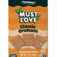 Must Love Classic Graham Crackers, Bulk Pack - Low Sugar, Sweetened with Dates - Great for Pie Crust, Mini Smores, Cheese Board