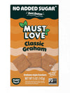 Must Love Classic Graham Crackers, Bulk Pack - Low Sugar, Sweetened with Dates - Great for Pie Crust, Mini Smores, Cheese Board