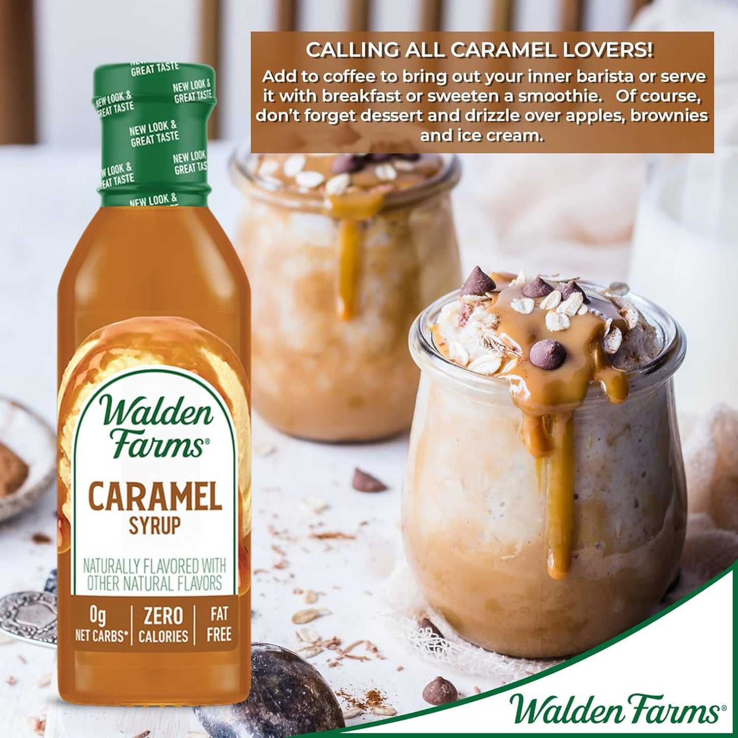 Walden Farms Caramel Syrup, 12 Oz Bottle