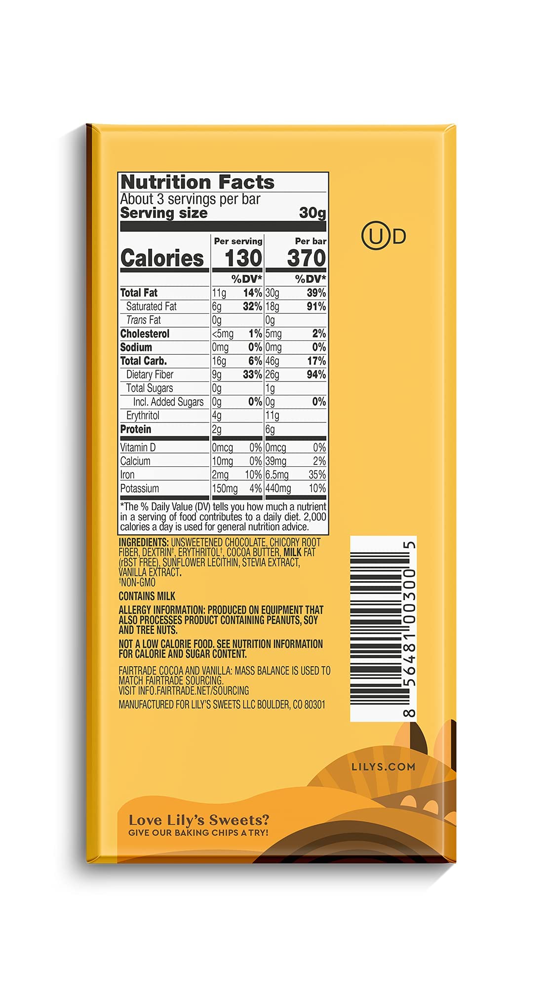 Lily'S Chocolate Variety 6 Pack | Made With Stevia, No Added Sugar, Low- Carb, Keto Friendly | 6 Flavors, 1 Bar Each | Sampler,