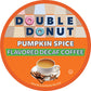 Double Donut Coffee Medium Roast Decaf Coffee Pods, Pumpkin Spice, 80 Count, For Keurig K-Cup Machines