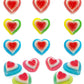 Fruidles Valentines Assorted Gummy Hearts Candy, Delicious Fruit Flavors Gummies (Half-Pound)