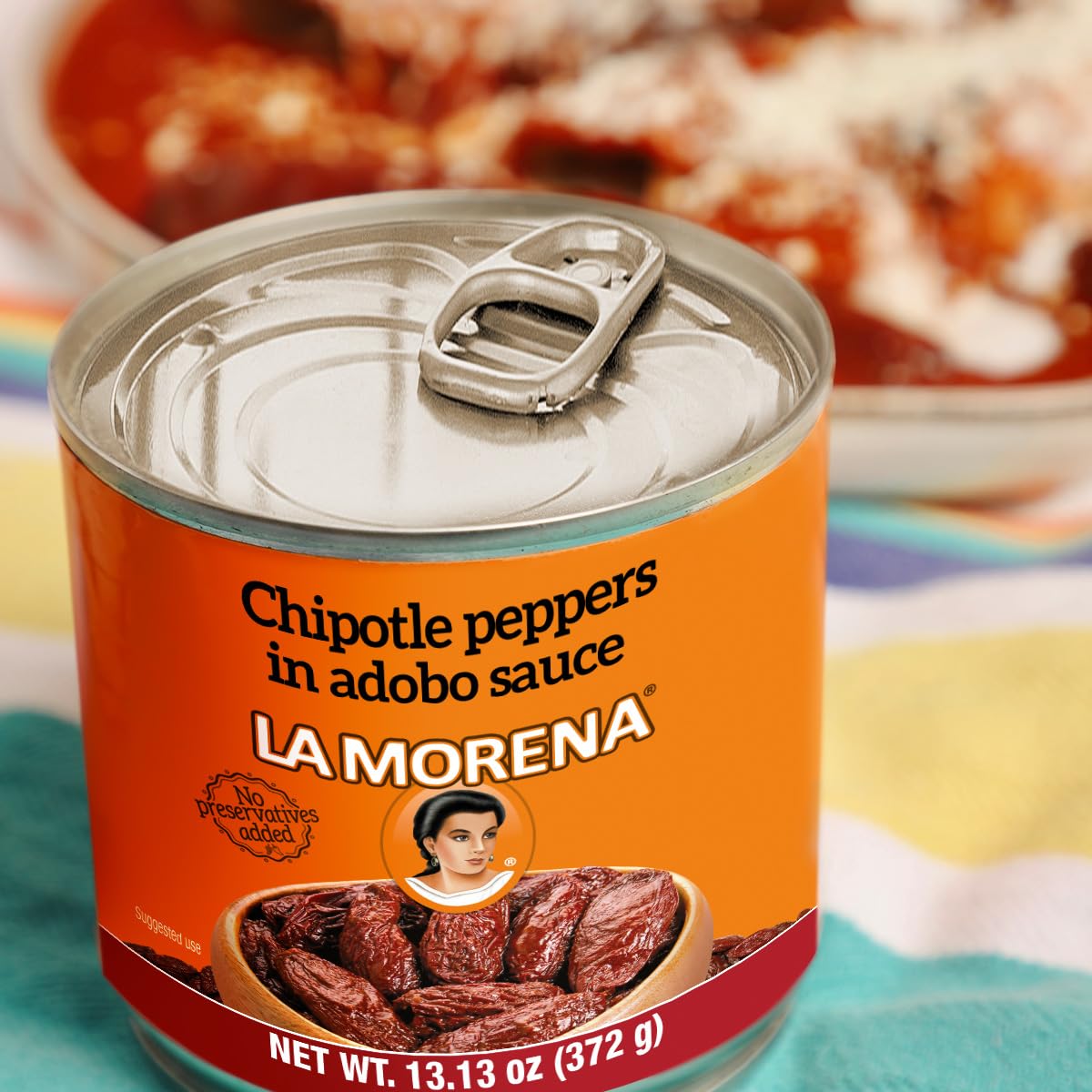 La Morena Chipotle Peppers In Adobo Sauce, 13Oz (6 Pack) (Packaging May Vary)
