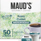 Mauds Kona Coffee Pods  50ct  Medium Roast Coffee in Recyclable Single Serve Pods - 100% Arabica Coffee  Compatible with Keurig K Cups Maker