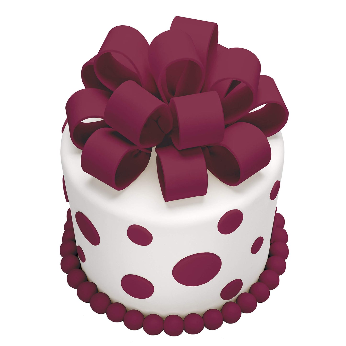 Satin Ice Fondant, Burgundy, 2 Pound