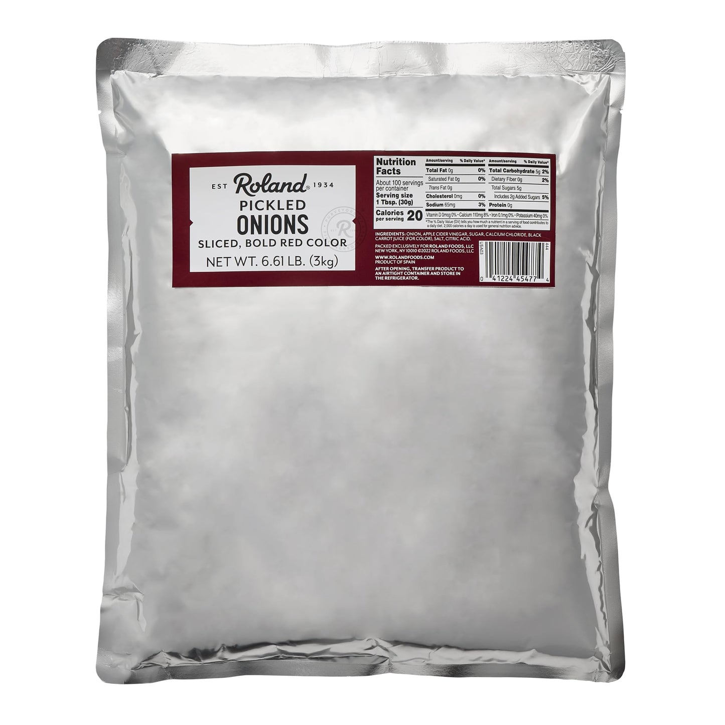 Roland Foods Pickled Onions  Specialty Imported Food  6.61 Pound Bag  Pack of 1
