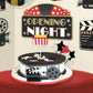 oyhqes 3D Cake Topper Set, Movie Night Cupcake Picks, Multicolour, Plastic, Model: Oyhqes-3D CakeTopper