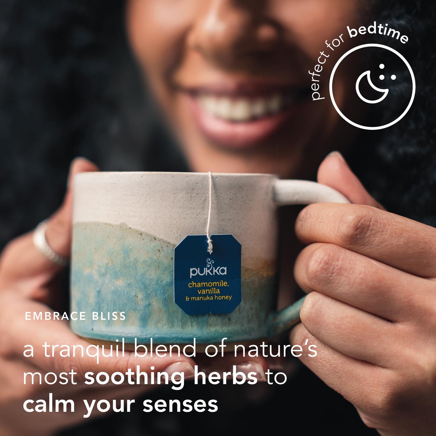 Pukka Calming Chamomile  Vanilla & Manuka Honey Organic Herbal Tea  Soothing Organic Tea Infusion S  Honey & Fennel Blend  Caffeine Free  80 Total Bags (20ct - Pack of 4)