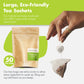 Big Heart Tea Co. Chamomile Mint Tea Bags - Organic Herbal Decaf, 50 Pack, Zero Plastic Sachets