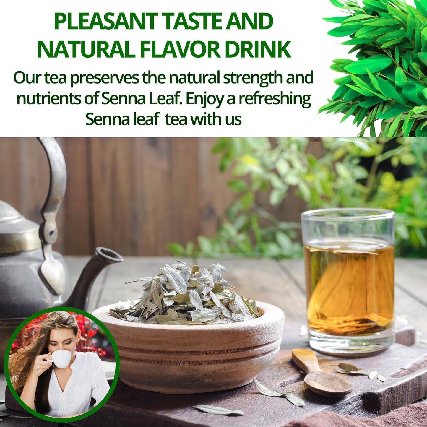VIDA FARM Senna Tea - 100% Natural, Caffeine Free - 125 Tea Bags