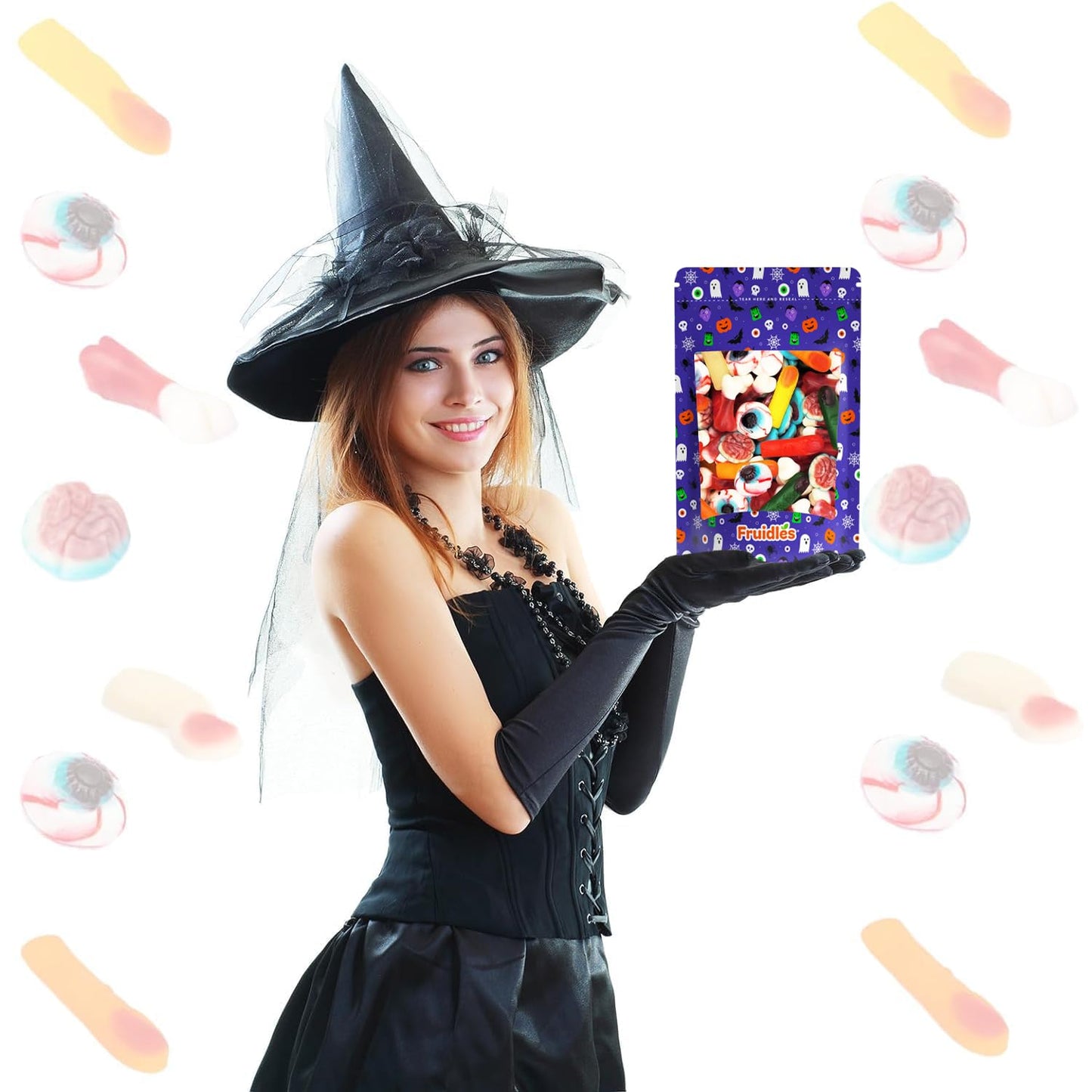 Fruidles Halloween Missing Body Parts Gummies, Fun And Festive Holiday Snacking (Half-Pound Bag)