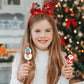 Fruidles Christmas Lollipop Assortment, Santa, Reindeer, Snowman, 12 Count, Mixed Fruit Flavor