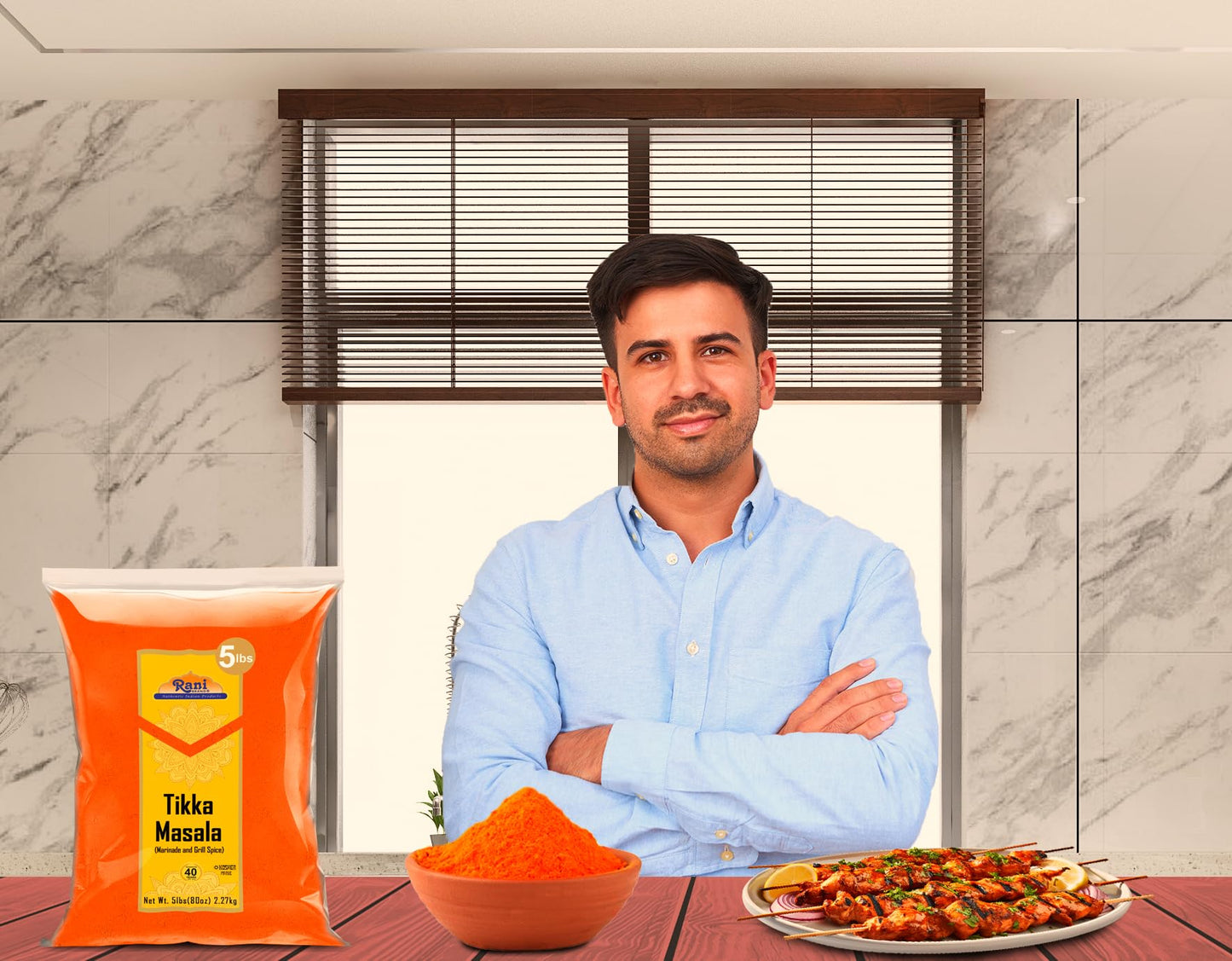 Rani Tikka Masala Indian Spice Blend, All Natural, Salt-Free, Vegan, 80oz (5lbs), Gluten Friendly, NON-GMO