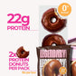 Legendary Foods Protein Donuts - 22g Protein  Dipped Chocolate  Zero Sugar Snack  Gluten Conscious  Low Carb  Keto Suitable  Diabetic and GLP-1 Diets - 8 Pack with Two Donuts per pack