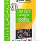 Fiber Gourmet Pasta - Light Lasagna Noodle - Low Net Carb, Fiber-Rich, Low Calorie, Healthy Pasta - Made in Italy, Kosher, Vegan