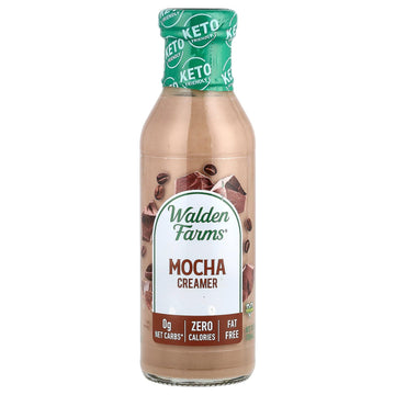 Walden Farms Mocha Coffee Creamer 12 Oz Bottle | Rich & Smooth | Fresh And Flavorful | Vegan, Paleo And Keto Friendly | Non-Dair