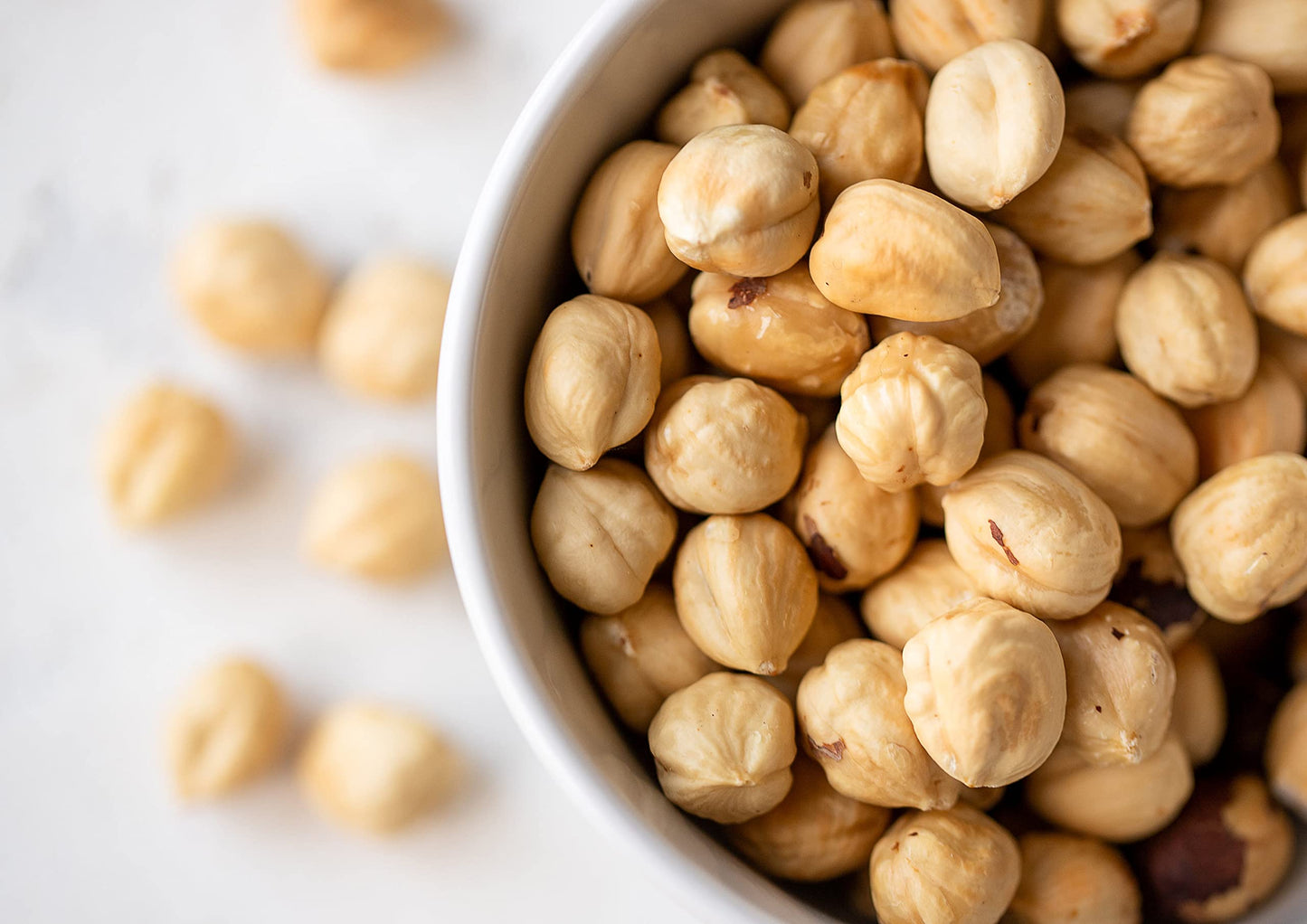 Organic Dry Roasted Blanched Hazelnuts with Himalayan Salt, 8 Pounds - Non-GMO, Oven Roasted Lightly Salted Whole Filberts, No O