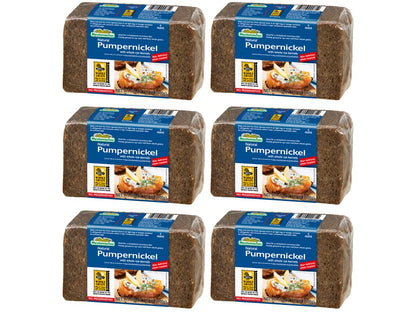 Mestemacher Whole Grain Bread (Pumpernickel, 17.6 oz, pack of 6)