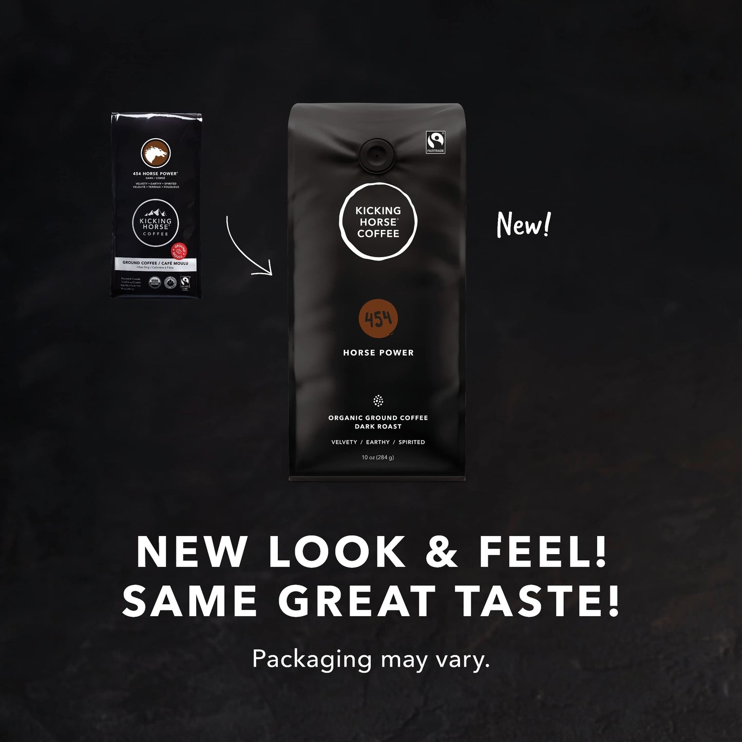 Kicking Horse Coffee 454 Horse Powder Ground Coffee, 10 Ounce