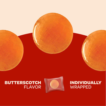Funtasty Sugar-Free Butterscotch Hard Candy, Individually Wrapped, 1 Pound Pack