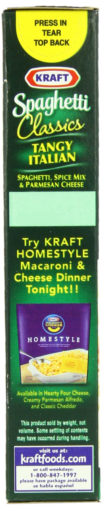 Kraft Spaghetti Classics, Tangy Italian Spaghetti Spice Mix & Parmesan Cheese, 8-Ounce Boxes (Pack Of 24)