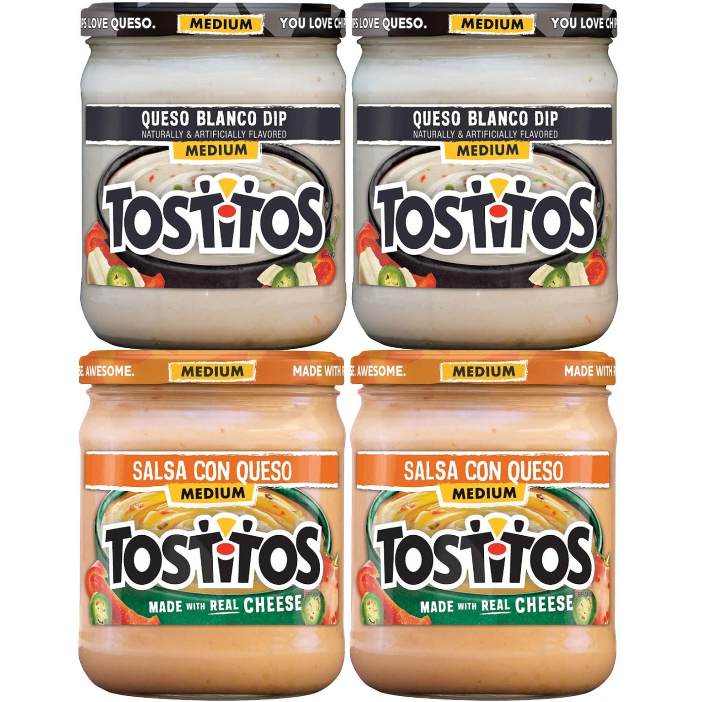 Tostitos, Queso Variety Pack, 11.25 Ounce (Pack Of 4)
