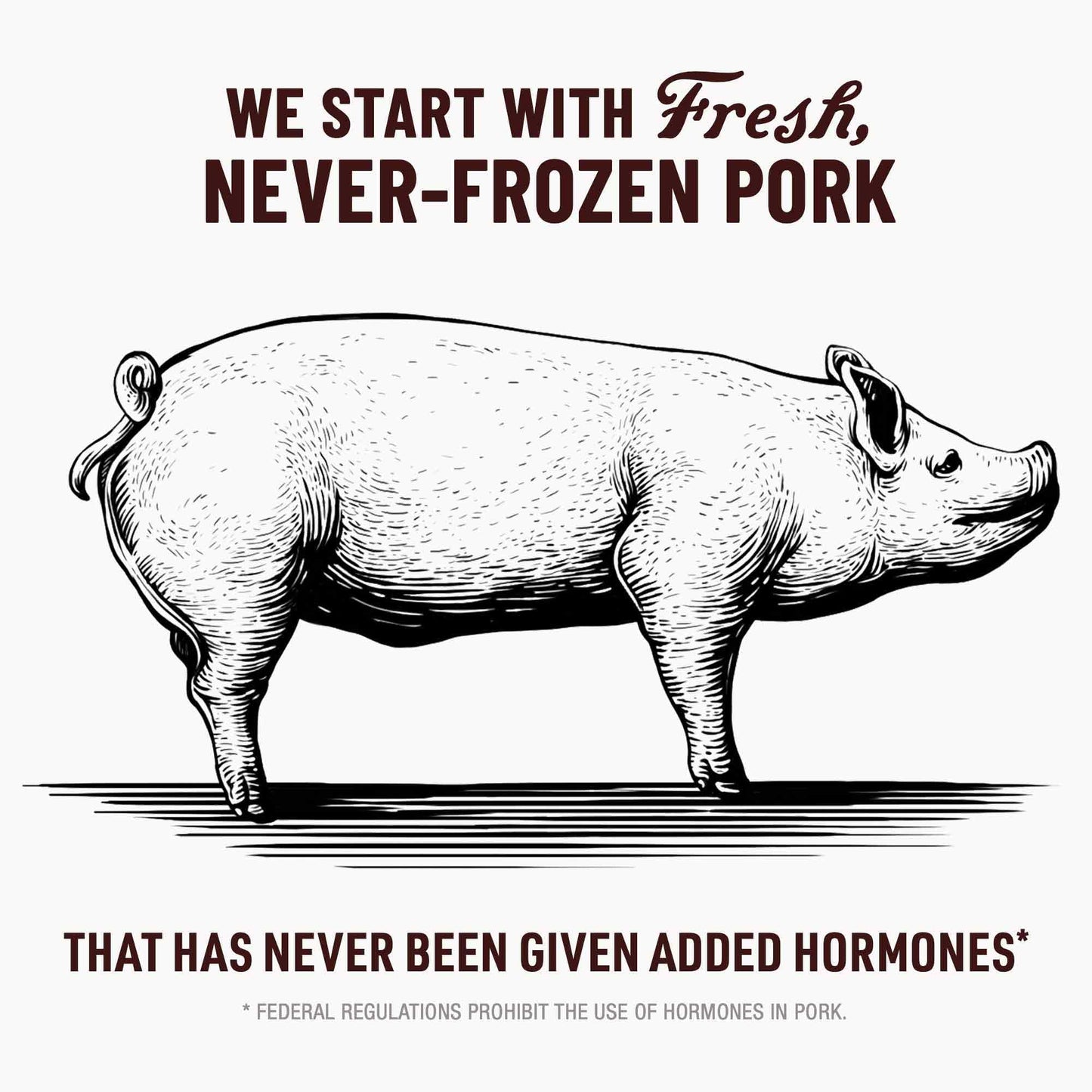 DUKES Pork Original Smoked Shorty Sausages, 7g Protein, 2.5 oz Snack Bags, Pack of 7
