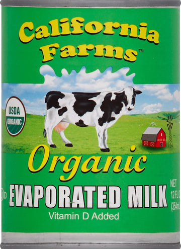California Evaporated Milk Organic, 12 Oz