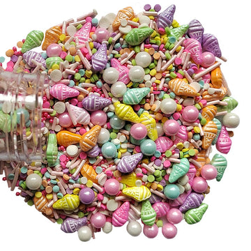 Eastron Edible Summer Sprinkles Ice Cream Sprinkles Candy Baking Cake Cupcake Toppers Cookie Dessert Decorations For Halloween C