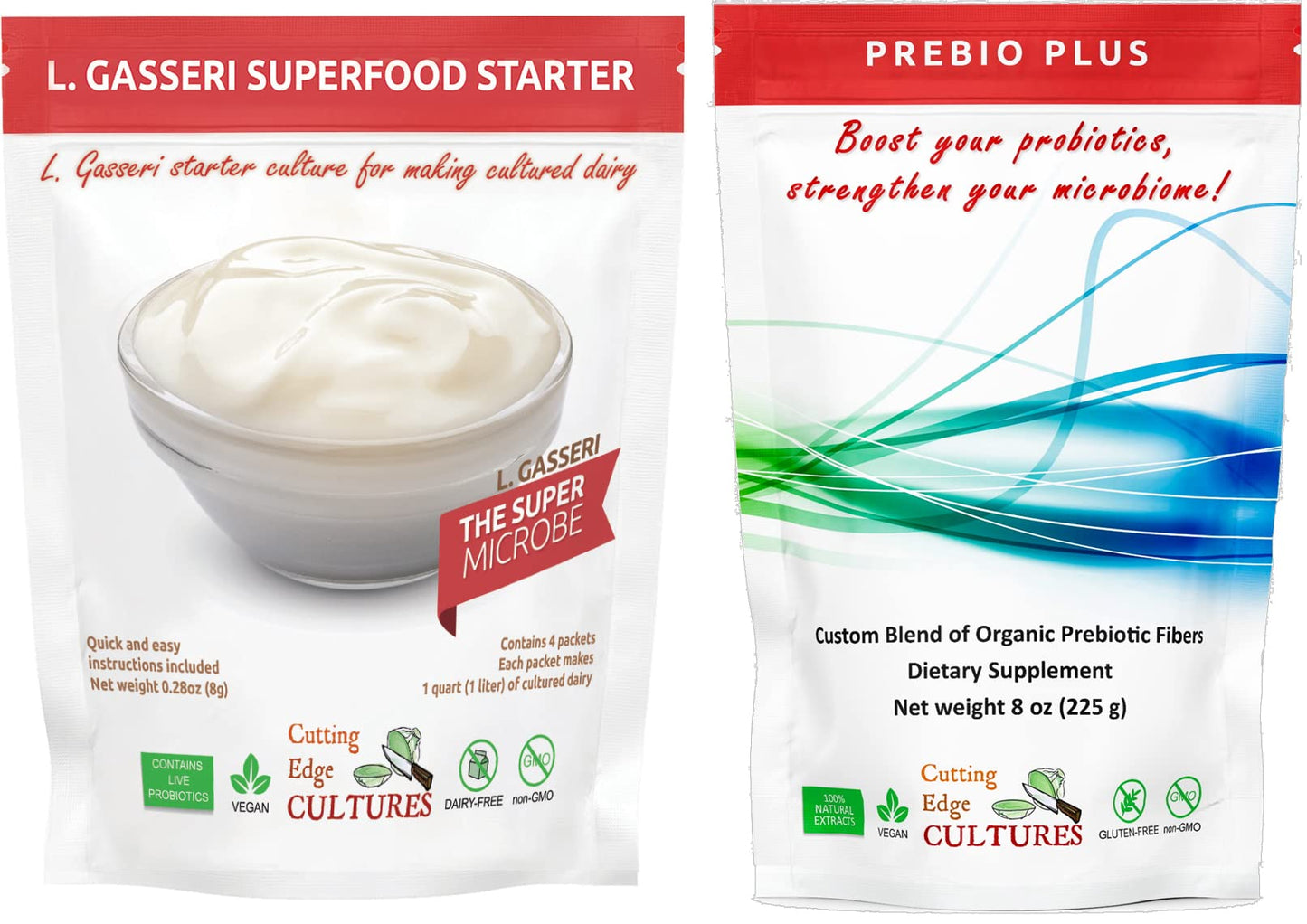 Cutting Edge Cultures L. Gasseri SuperFood Starter + Prebio Plus Culture ProBiotic Cultured Dairy Low and Slow Yogurt Lactobacil
