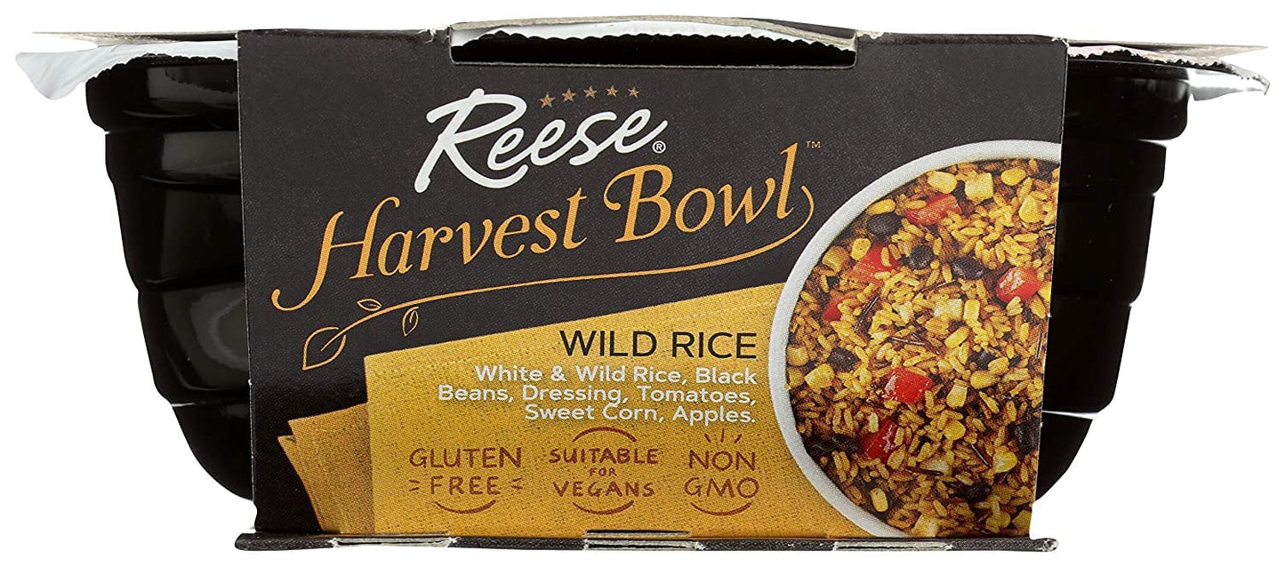 Reese Wild Rice Harvest Bowl | Black Beans, Tomatoes, Corn | High In Fiber & Protein (Pack Of 8)