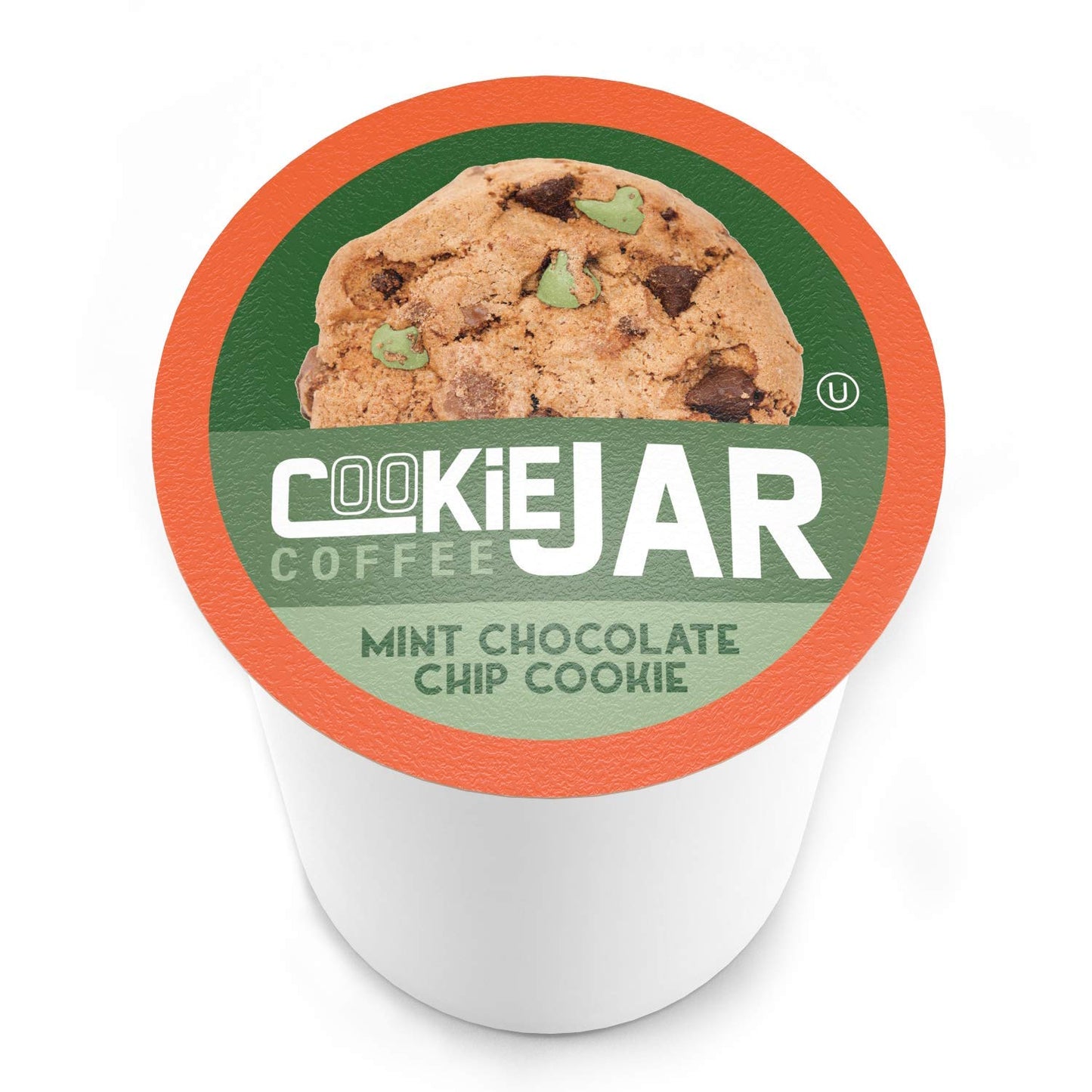 Cookie Jar Mint Chocolate Chip Flavored Coffee Pods, 40 Count, Compatible with Keurig K-Cup, Recyclable Pods