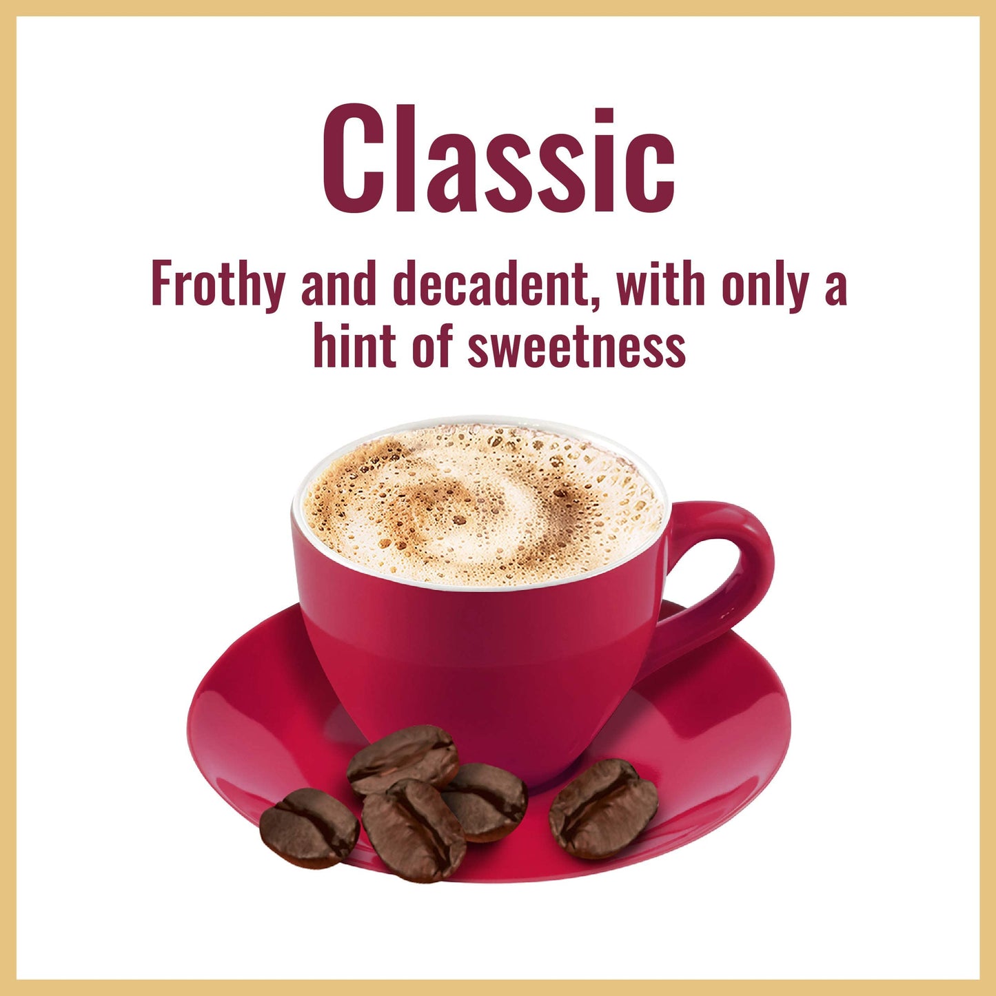 Hills Bros Instant Decadent Classic Cappuccino Mix With A Hint Of Sweetness, Easy To Use And Convenient, Enjoy Coffeehouse Flavo