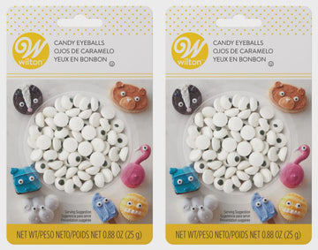 Candy Decorations 50/Pkg-White Eyeballs