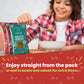 Nutruit Roasted Lentil Snacks - Tasty Snack Box with Vegan  Gluten Free  Non-GMO  High Protein  Low Calorie  Healthy On-The-Go Low Calorie Lentils Snacks - 1.2oz Packs (20-Pack Variety Box)