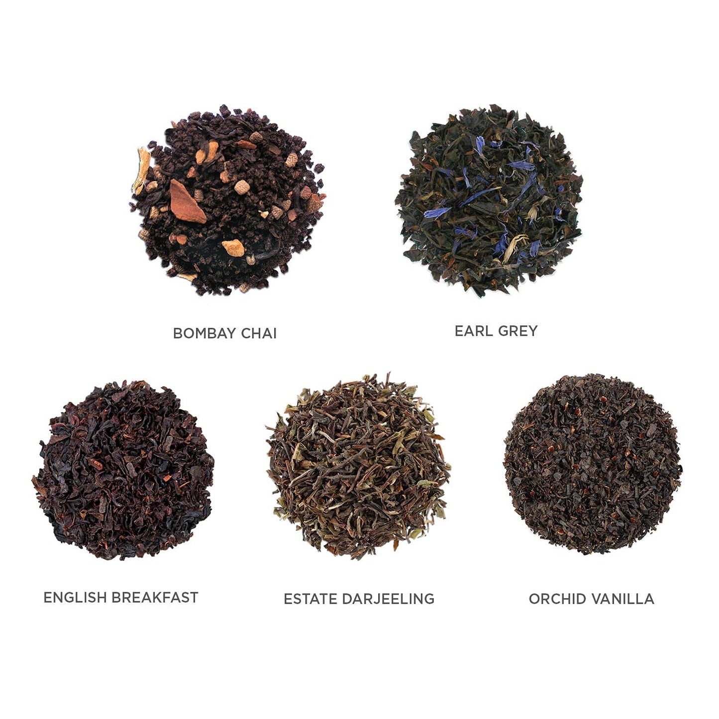 Tea Forte Black Tea Assortment Single Steeps Loose Leaf Enhanced Tea Gift Set Sampler, 15 Count 3 Of Each Assorted Blends, Pre-Portioned Single Serve Pouches, Steeps 12 Oz