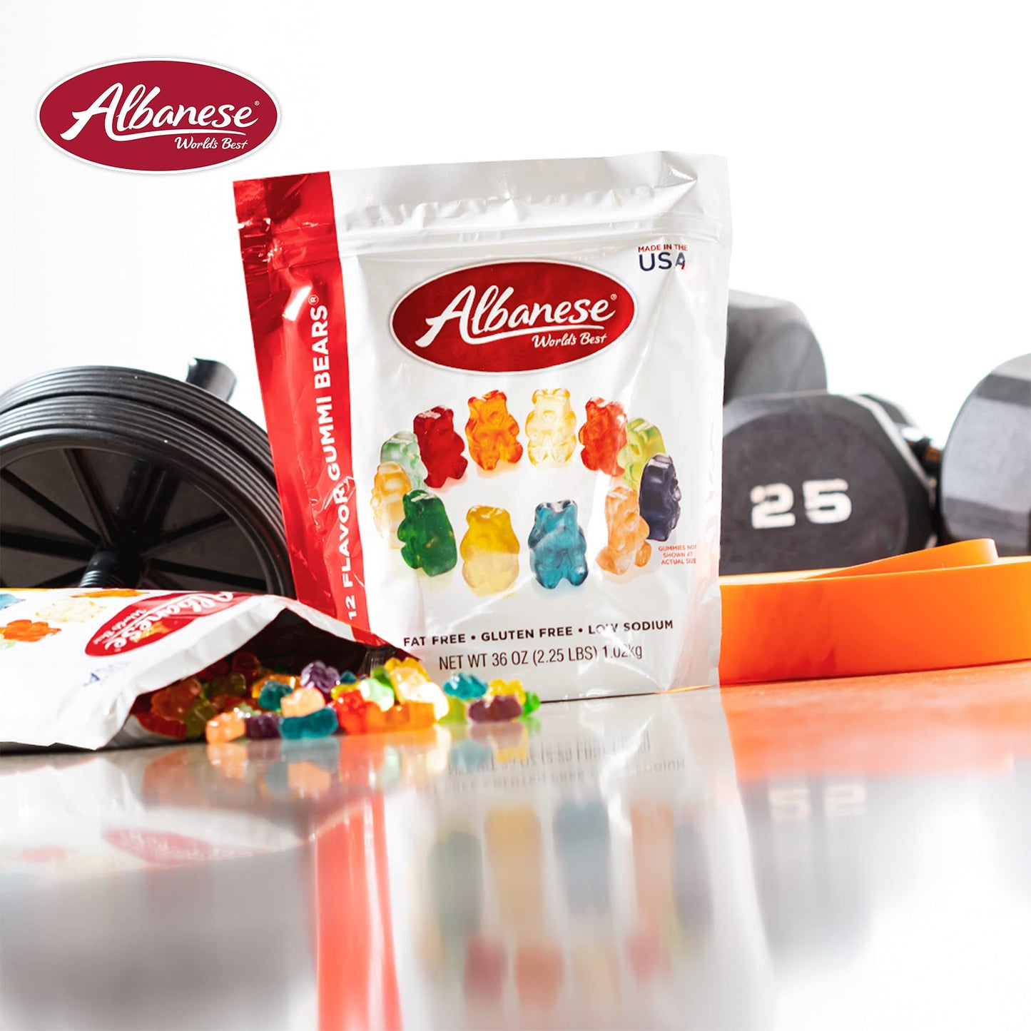 Albanese Gummi Bears 12 Flavor Assortment, 36oz Soft & Chewy Candy Snacks, Fruity Flavor, Perfect for Sharing or Treats