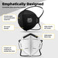 N95 Black Masks, 30 Pack Niosh Certified N95 Disposable Respirator 5 Layers Safety Breathable Mask With 95% Filtering Efficiency