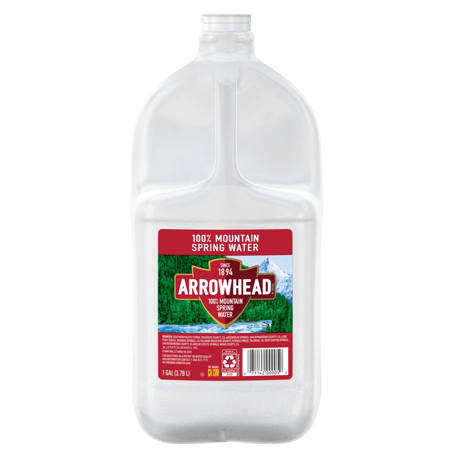 Arrowhead Spring Water Case Bundles (1 Gallon Case Of 6 - 2 Cases) 128 Fl Oz (Pack Of 12)