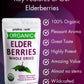 Pristine Nutri Organic Dried Elderberries | Non-GMO, Wildcrafted | 16 oz
