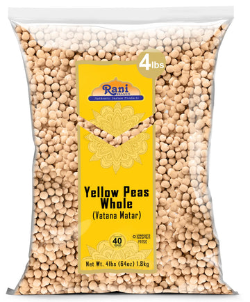 Rani Yellow Peas Whole, Dried (Vatana, Matar) 64Oz (4Lbs) 1.81Kg Bulk ~ All Natural | Vegan | Gluten Friendly | Kosher | Product Of Usa