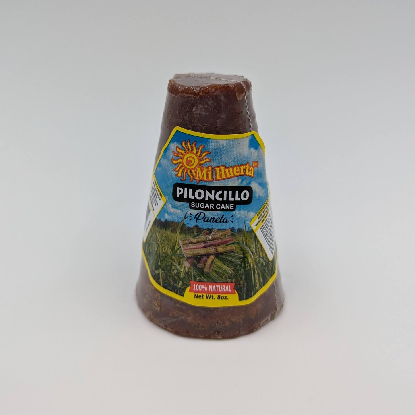 Mi Huerta - Piloncillo Sugar Cane Panela - 100% Natural Unrefined Whole Brown Sugar Cane - 3 pack of 8oz cones