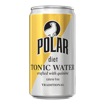 POLAR Diet Tonic Water, 7.5oz, Pack of 24, 0.31 Fl Oz Each